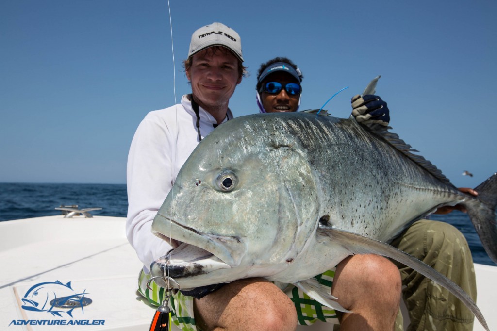 Lure fishing for GT's and other monsters in Oman.