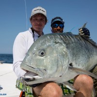 Lure fishing for GT’s and other monsters in Oman.