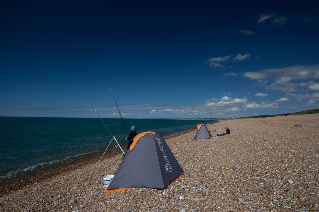 Plaice fishing on Chesil Beach