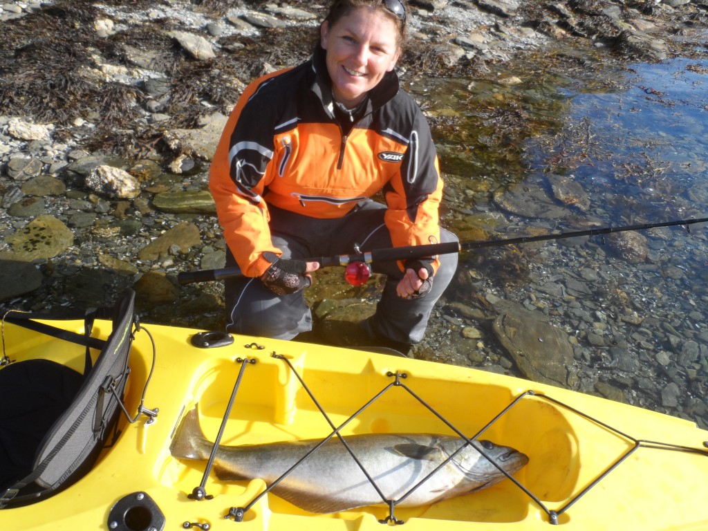 Kayak fishing in Norway