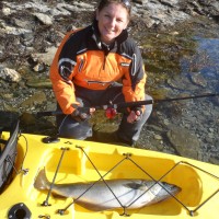 Kayak fishing in Norway