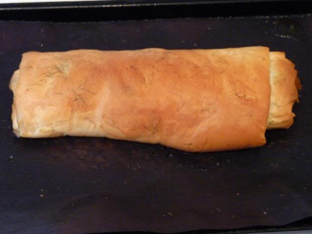 12 to 15 minutes should produce a nice flaky cooked pastry spring roll 