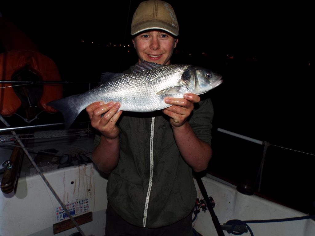 Summer Sea Fishing For Bass and Thornback Rays Aboard "Contessa of Weston"