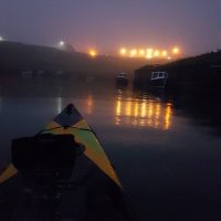 northumberland kayak fishing woman